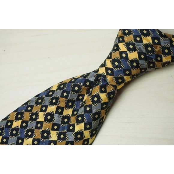 Brioni Roma Multicolor Vibrant FUN Checkerboard Ge